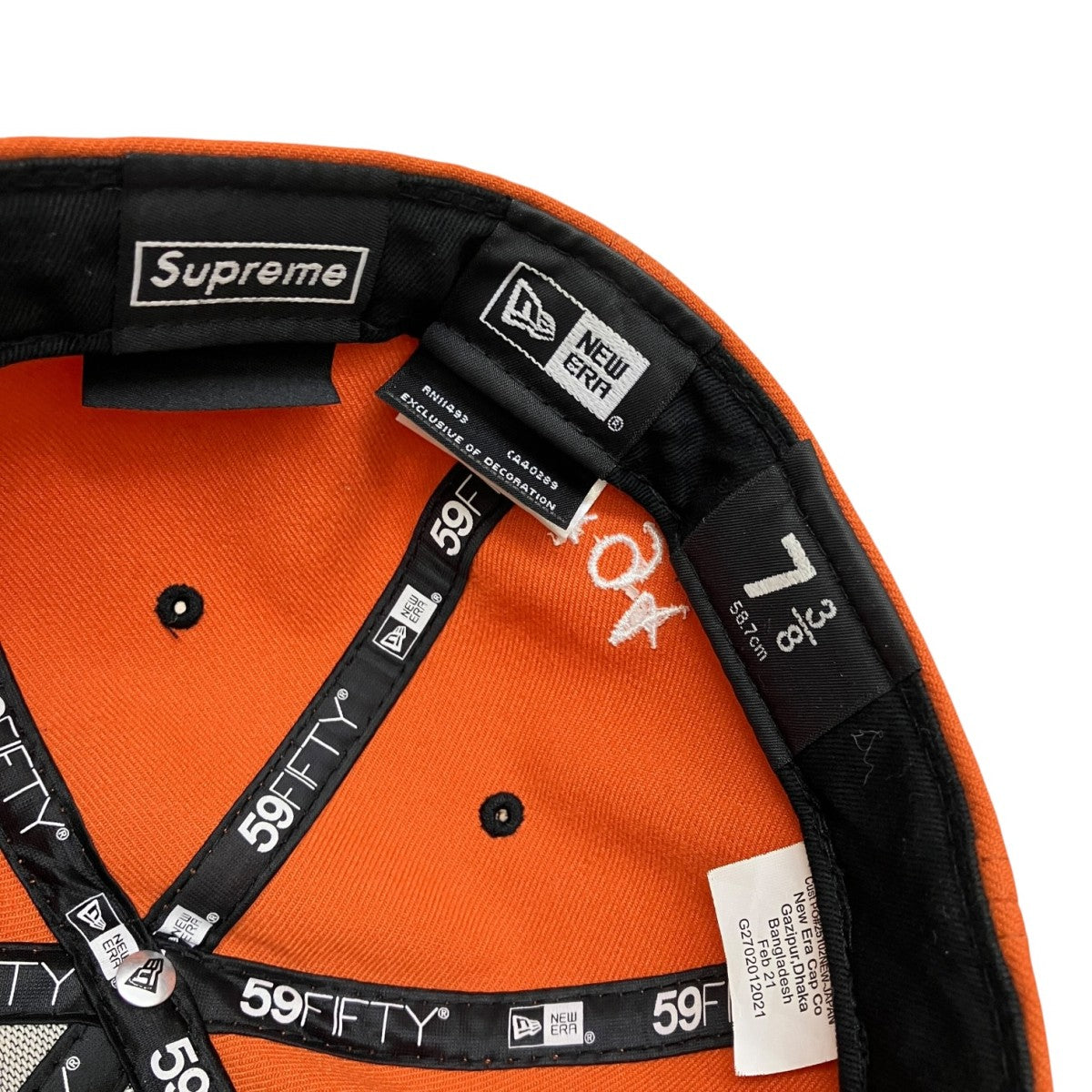 21SSGonz Logo New Era  Orangeキャップ