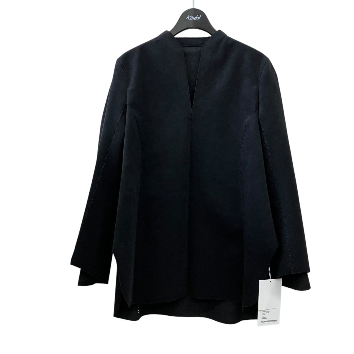 フェイクレザーブラウスMM25FW-SH504 Synthetic Leather Fancy Ftitch Top