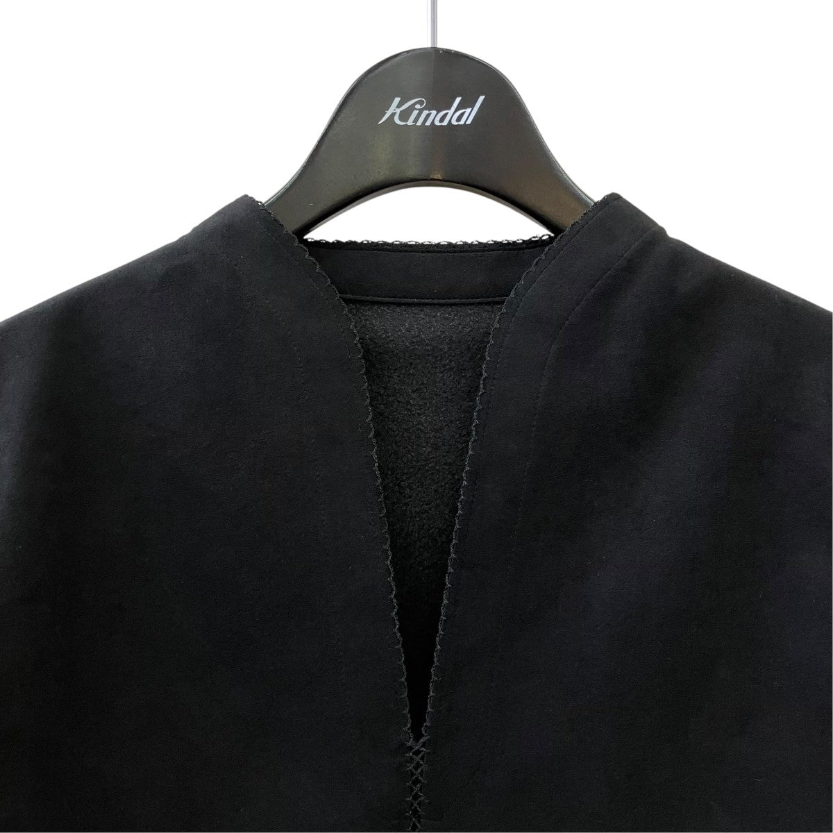 フェイクレザーブラウスMM25FW-SH504 Synthetic Leather Fancy Ftitch Top