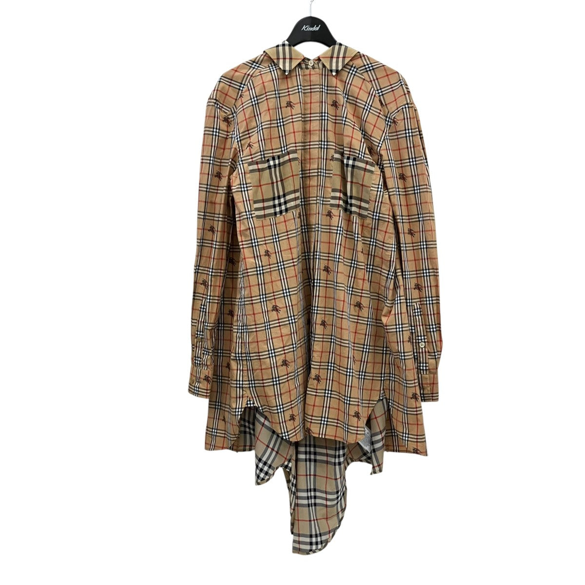 BURBERRY チェック変形シャツ 古着・中古-1枚目のアイテム画像