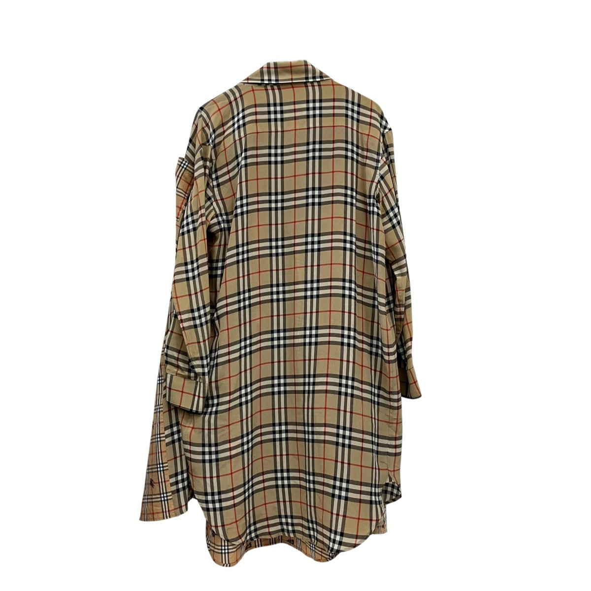 BURBERRY チェック変形シャツ 古着・中古-3枚目のアイテム画像