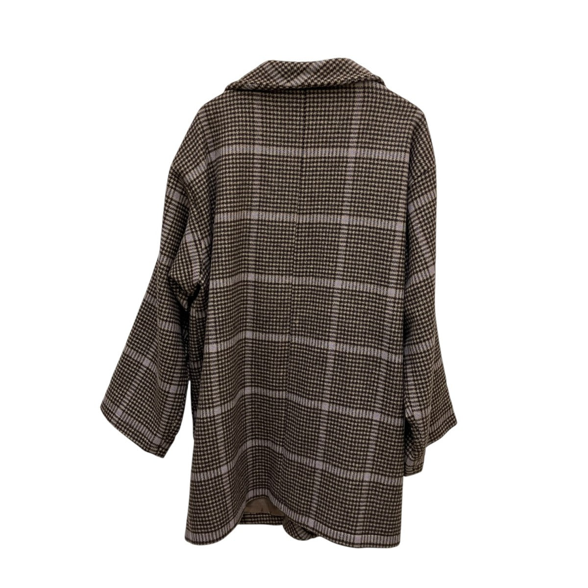 big check noragi coatアンゴラ混チェックコートA-1901-T09