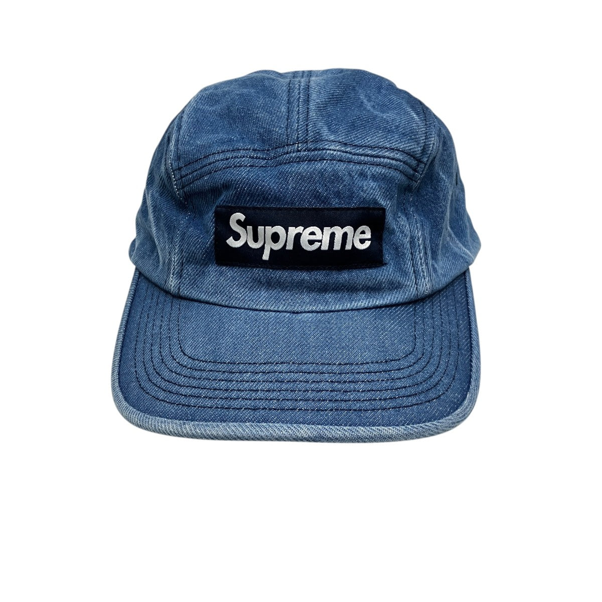 Supreme 24FW Washed Chino Twill Camp Cap Denimデニムキャップ 古着・中古-2枚目のアイテム画像