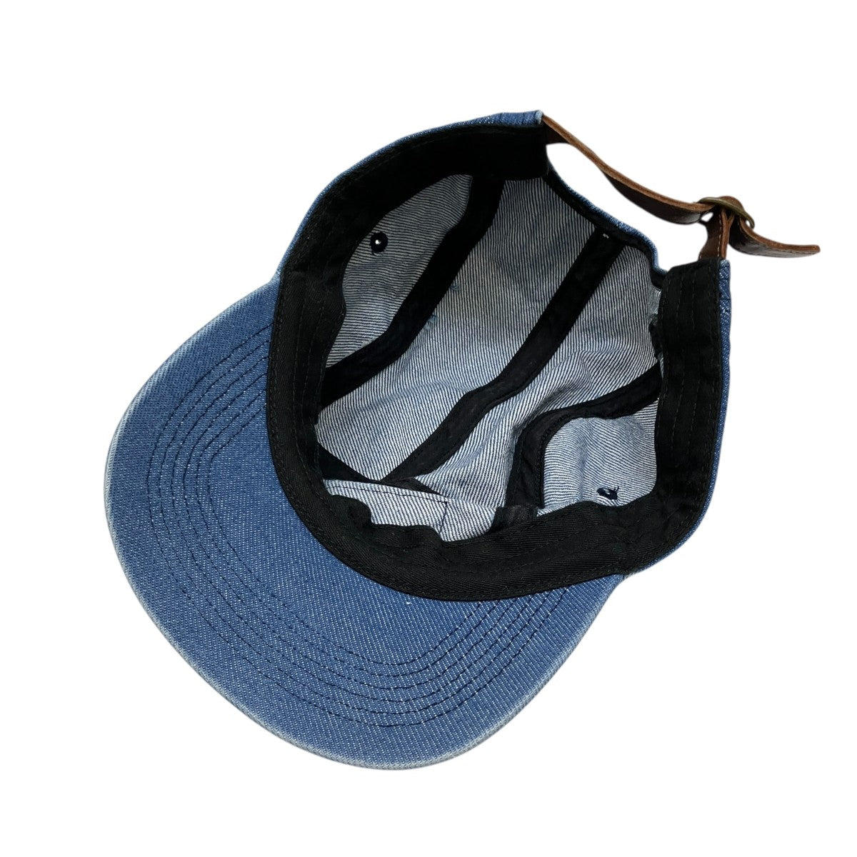 Supreme 24FW Washed Chino Twill Camp Cap Denimデニムキャップ 古着・中古-4枚目のアイテム画像