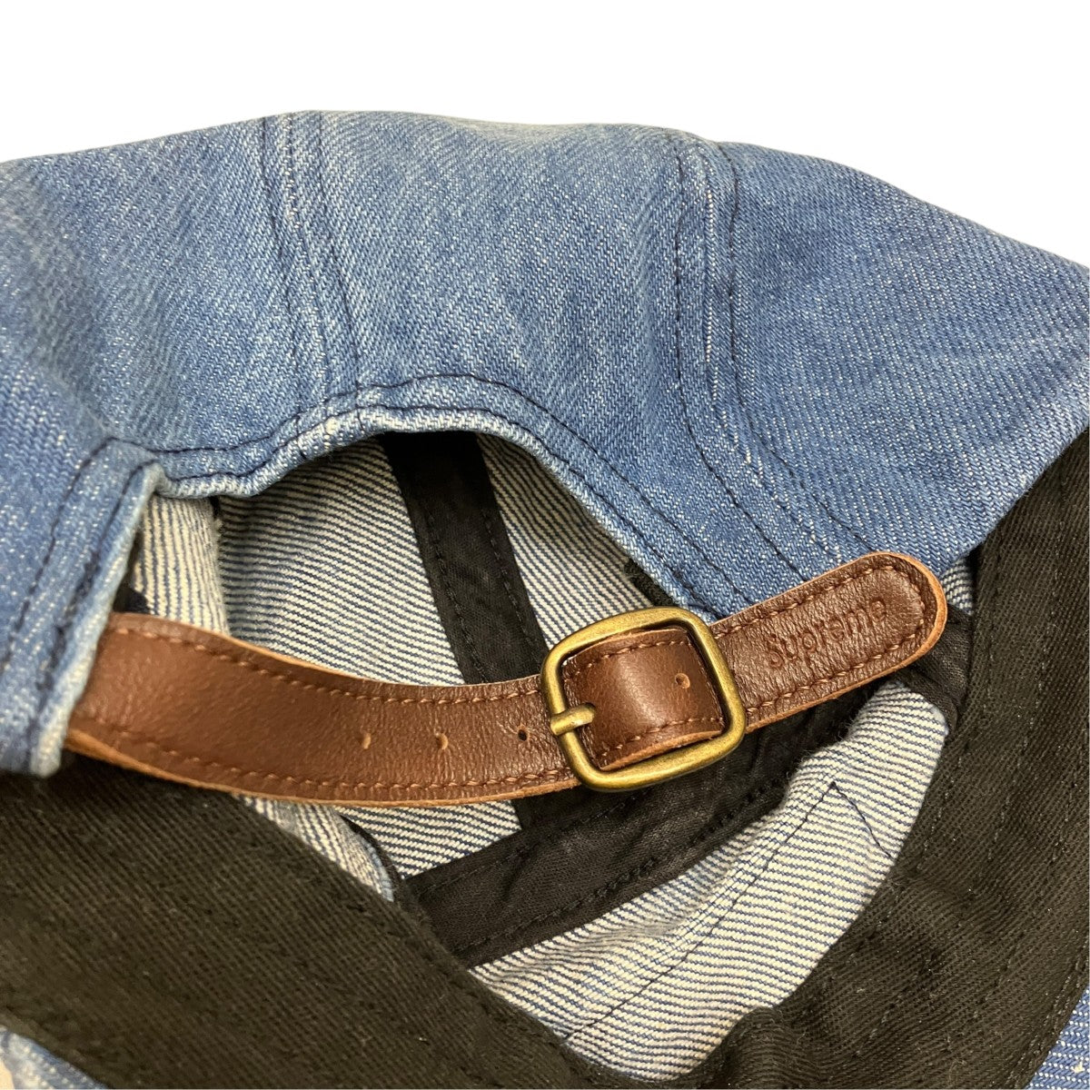 Supreme 24FW Washed Chino Twill Camp Cap Denimデニムキャップ 古着・中古-5枚目のアイテム画像