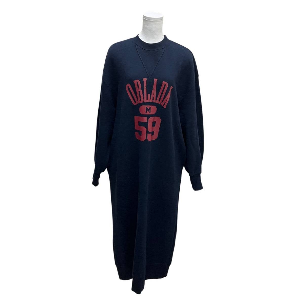 COLLEGE SWEAT DRESSコットンスウェットワンピースF25100P04