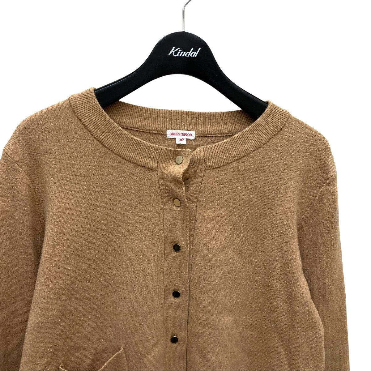 カシミヤ混ニットカーディガン085-34006