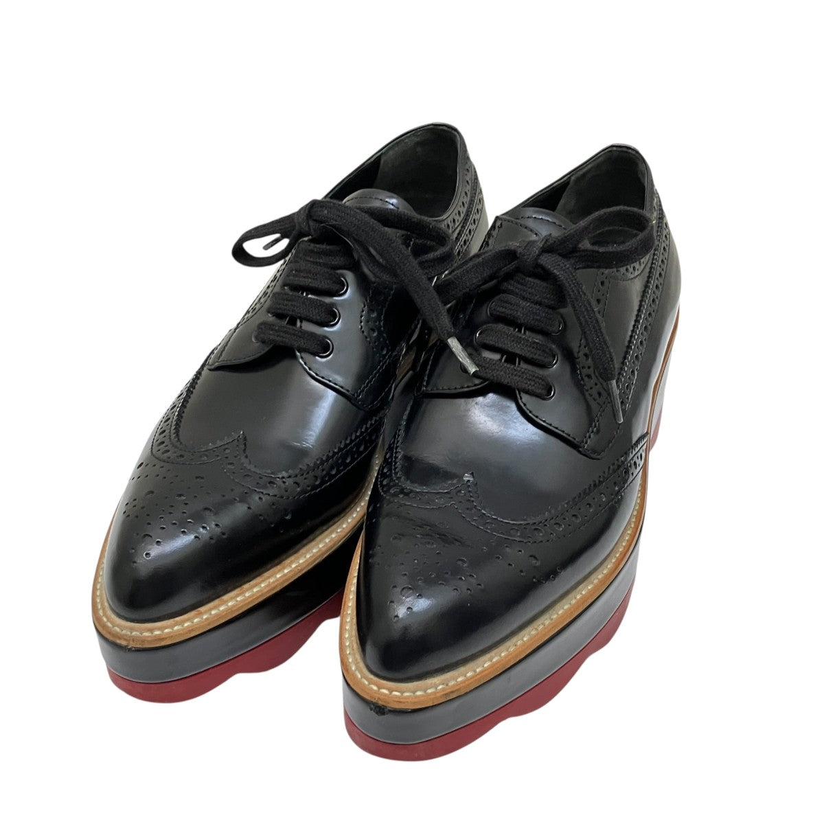 PRADA 厚底レースアップシューズ 古着・中古-1枚目のアイテム画像