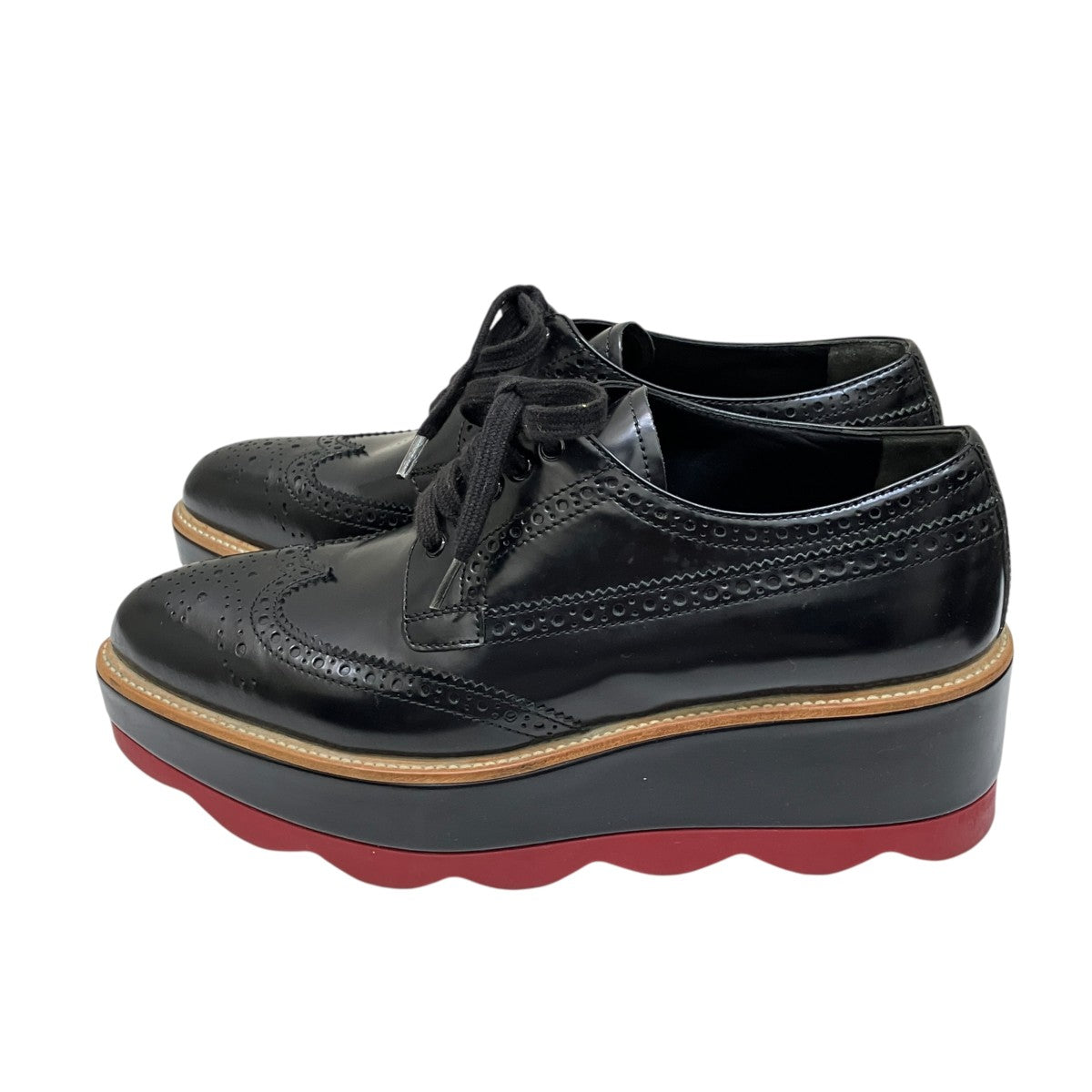 PRADA 厚底レースアップシューズ 古着・中古-2枚目のアイテム画像
