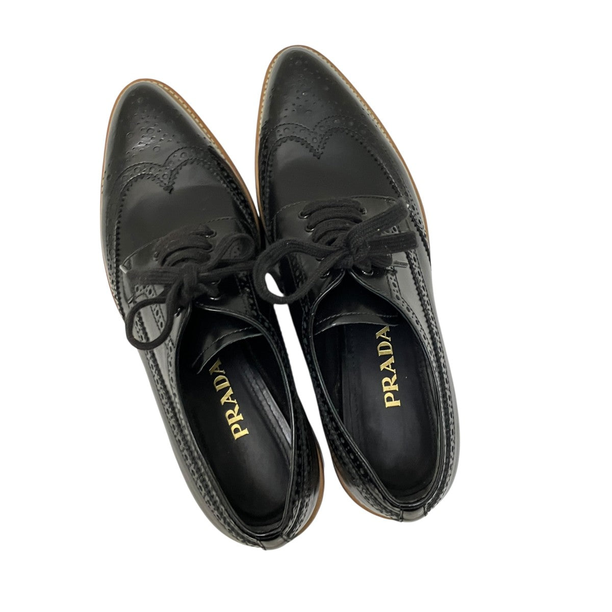PRADA 厚底レースアップシューズ 古着・中古-5枚目のアイテム画像