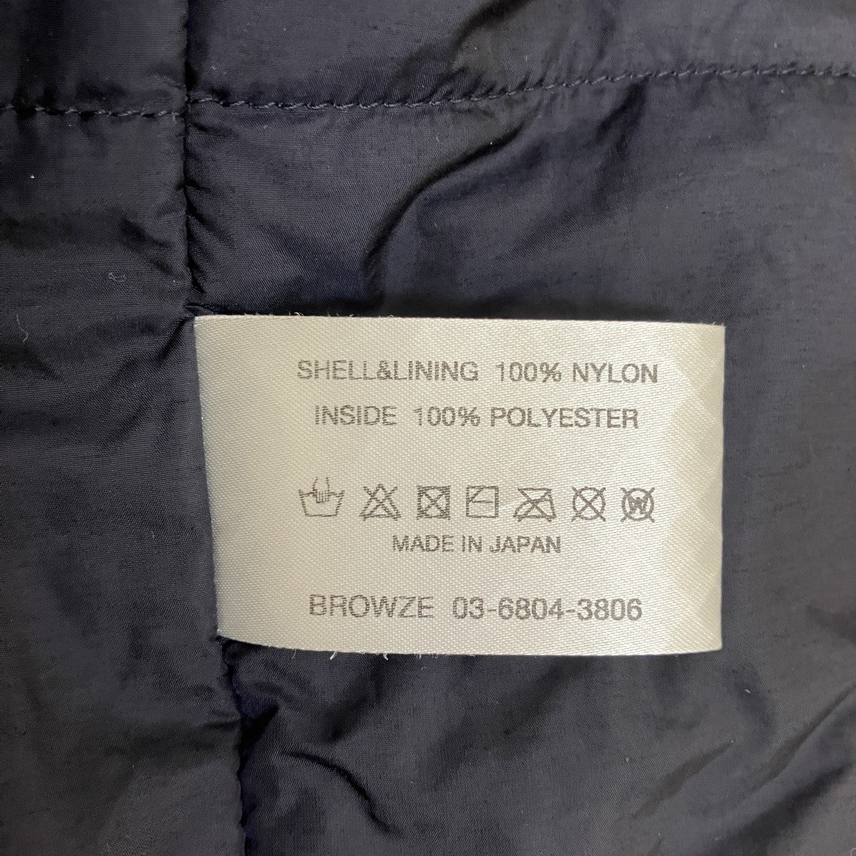 Padded Nylon Coach Jacket中綿コーチジャケットAW25BRENJK04LP