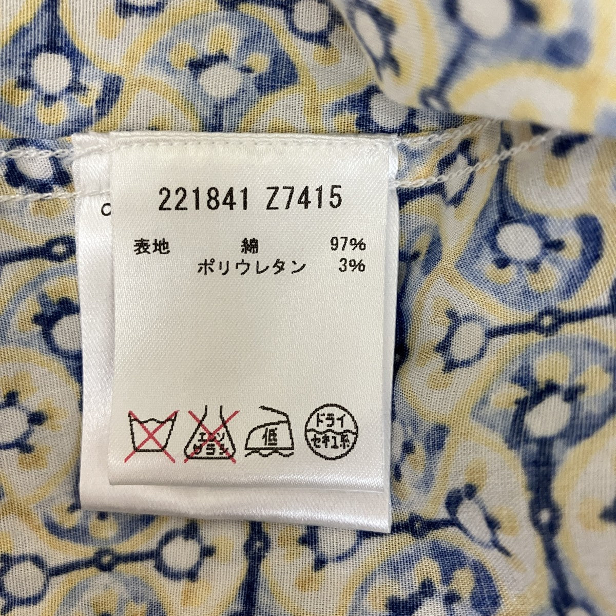 総柄シャツ221841 Z7415