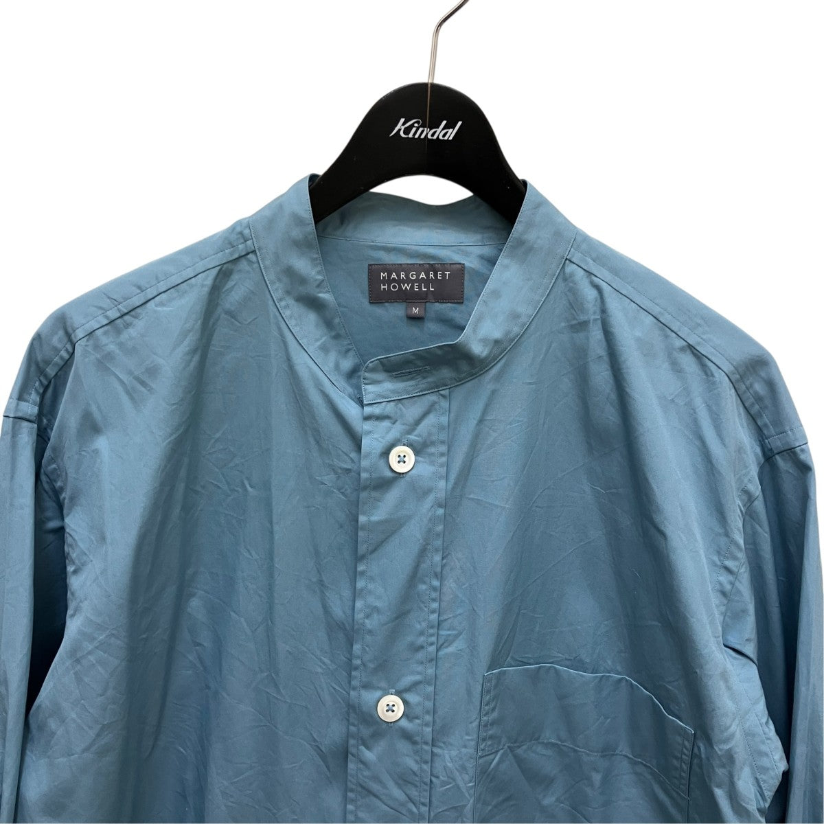 マオカラー長袖シャツ579-4150001