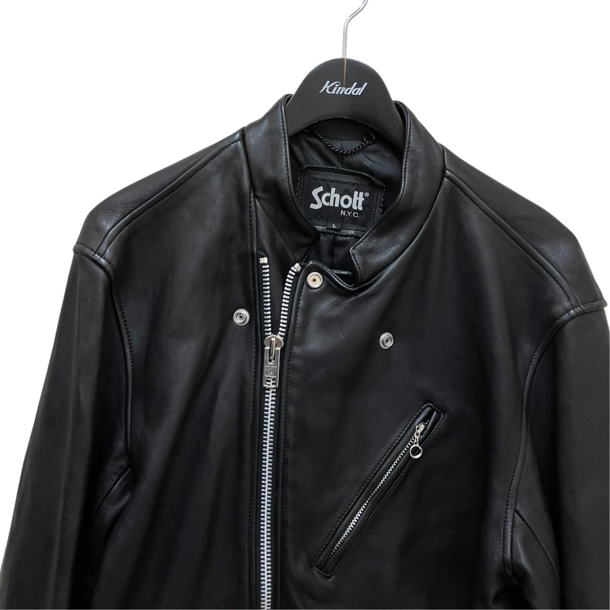 Lamb Leather Double Rider Jacketレザーライダースジャケット3101057