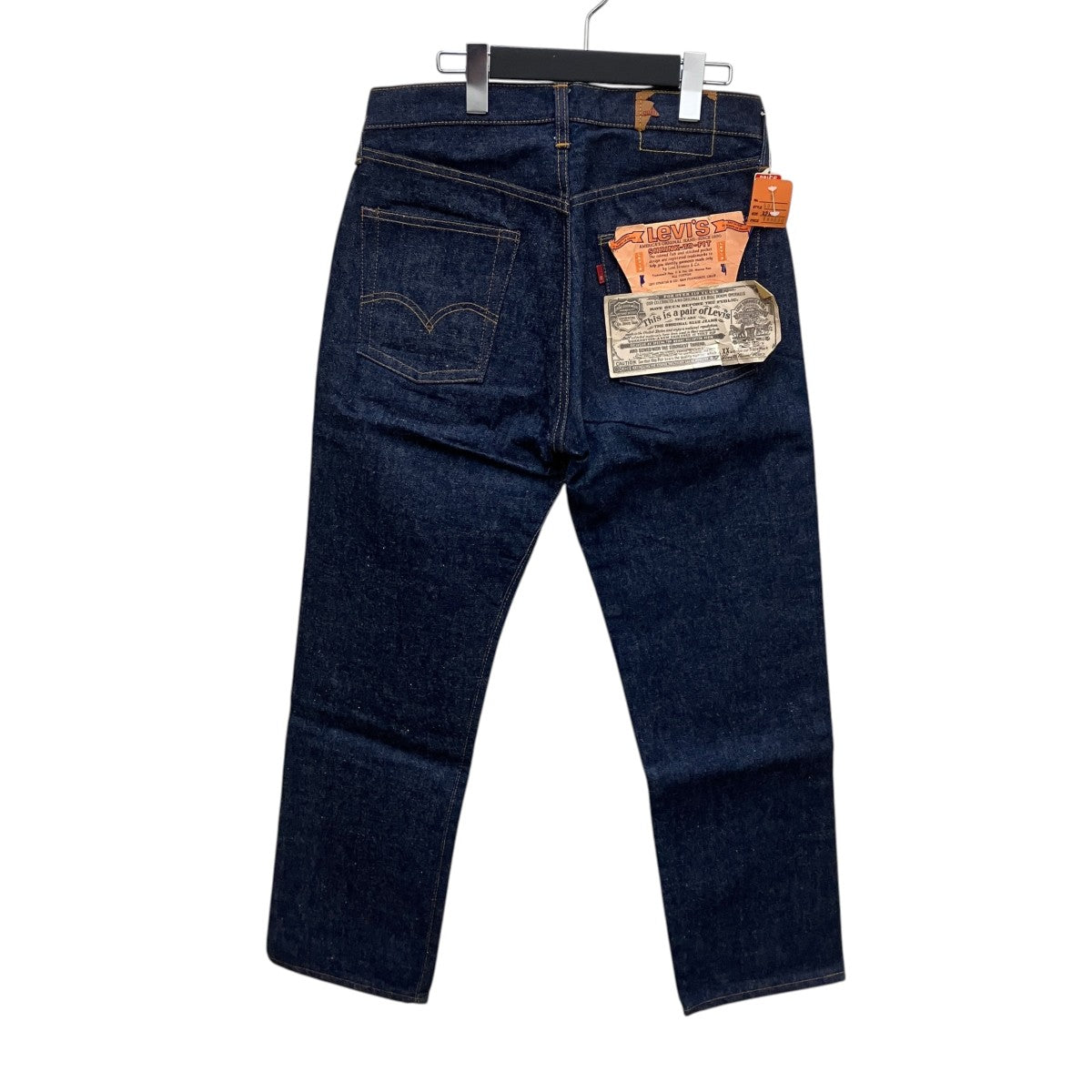 70’sVintage 501 刻印16 フラッシャー付き濃紺デニムパンツ