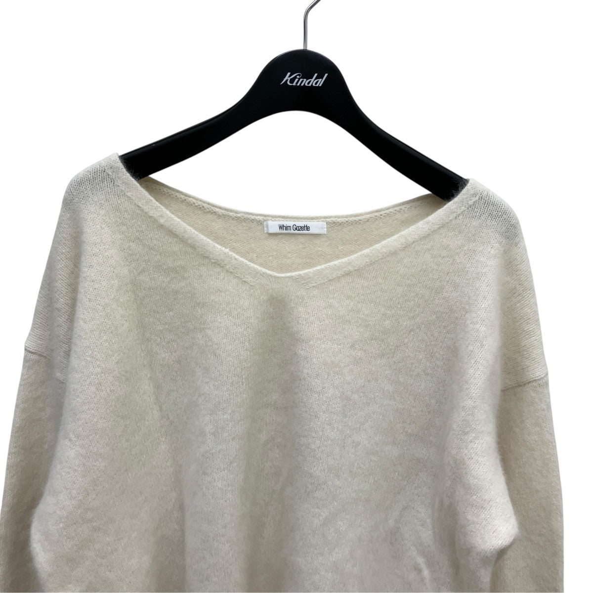 25AWフォックスウール VネックプルオーバーVネックニットWGZ1052405A0006