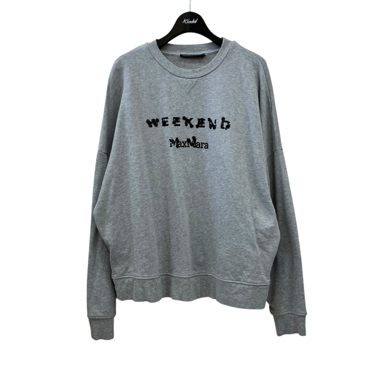 Weekend Max Mara スパンコールロゴクルーネックスウェット2359210337 古着・中古-1枚目のアイテム画像