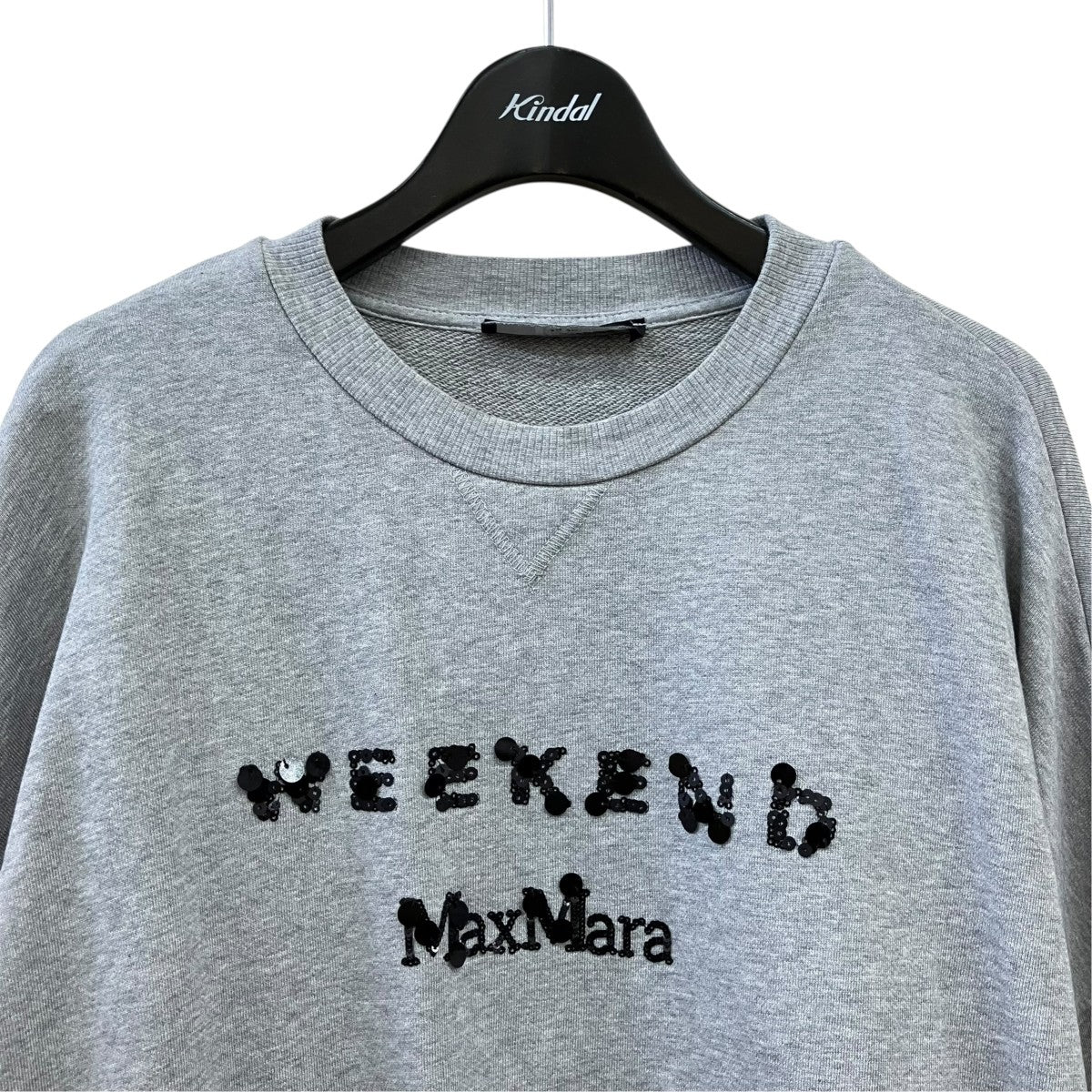 Weekend Max Mara スパンコールロゴクルーネックスウェット2359210337 古着・中古-2枚目のアイテム画像