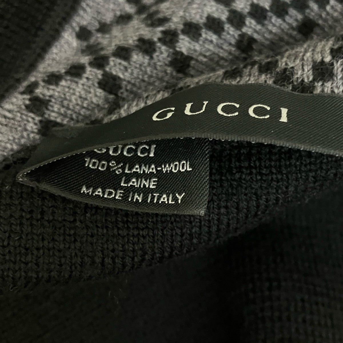 GUCCI スヌードマフラー 古着・中古-5枚目のアイテム画像