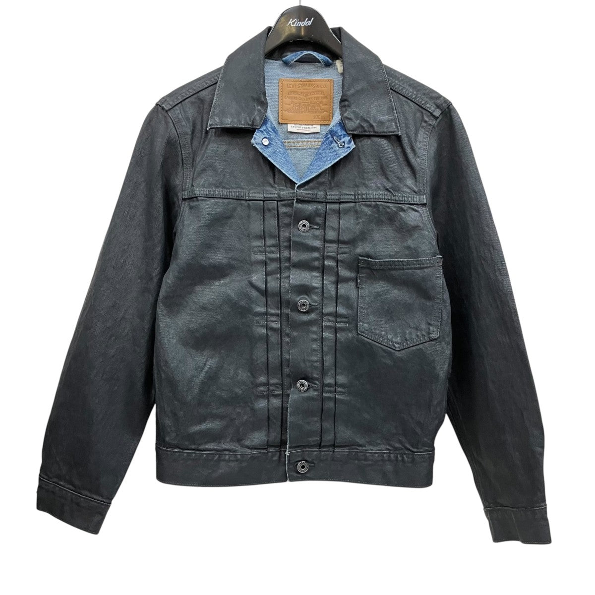 TYPE 1 TRUCKER JACKETコーティング加工デニムトラッカージャケット007X6-0000