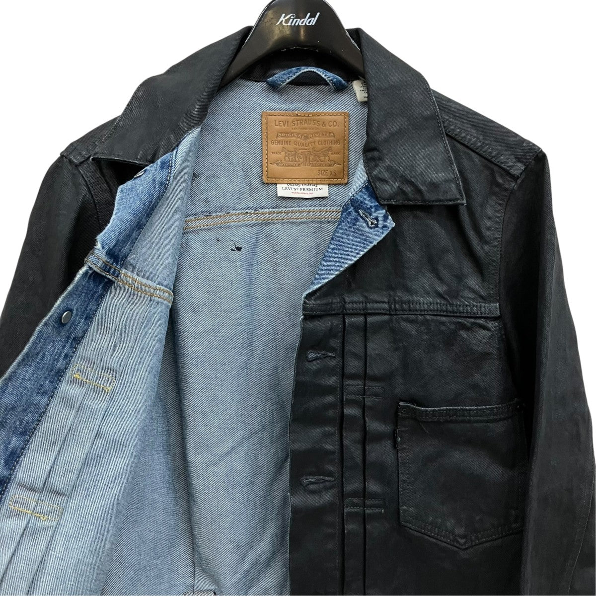 TYPE 1 TRUCKER JACKETコーティング加工デニムトラッカージャケット007X6-0000