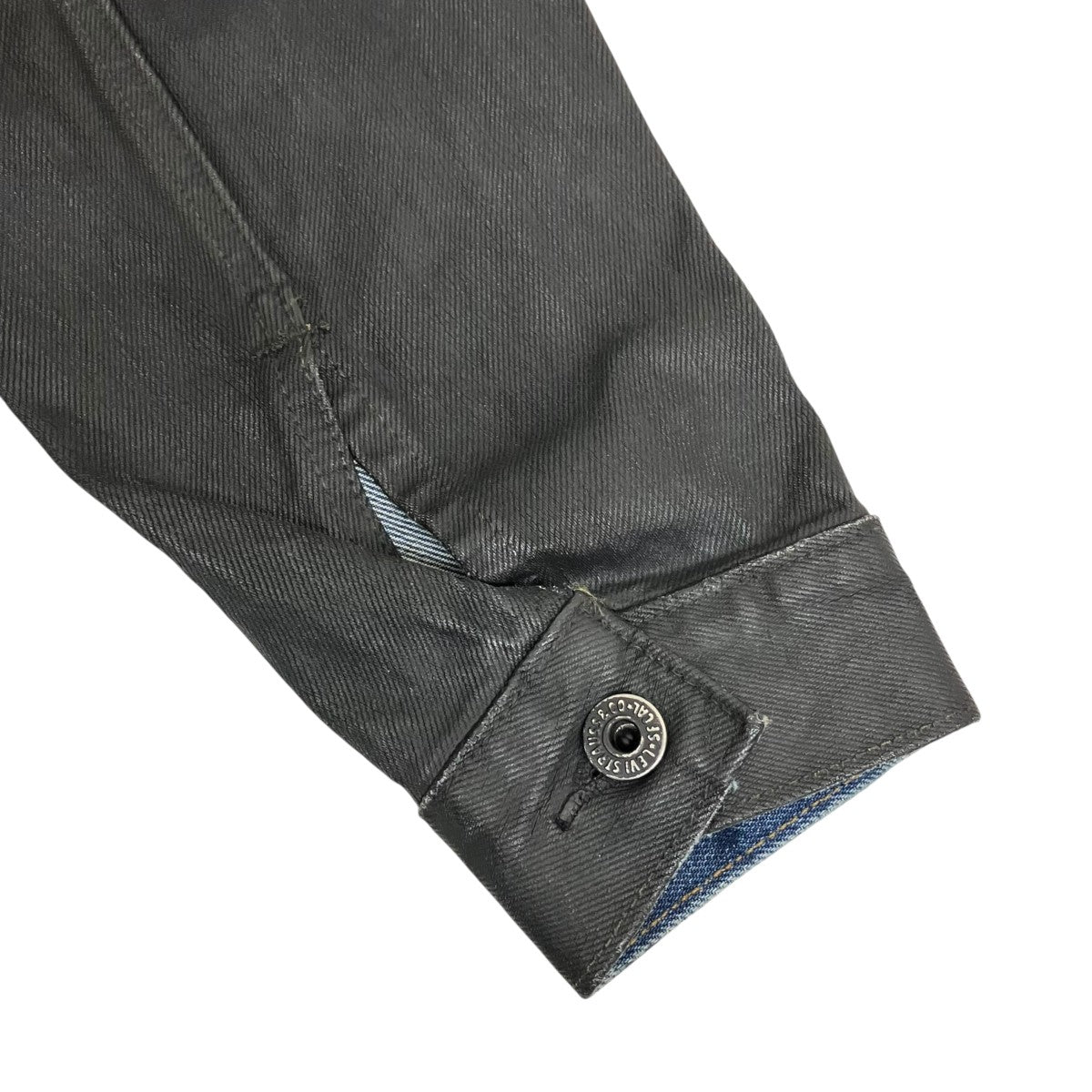 TYPE 1 TRUCKER JACKETコーティング加工デニムトラッカージャケット007X6-0000