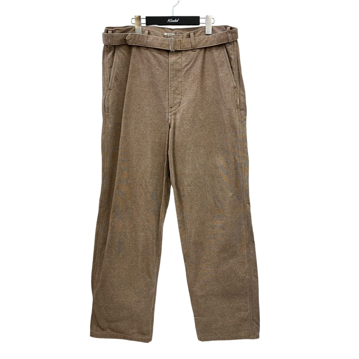 コットンパンツA24AP03HG WASHED ORGANIC CANVAS BELTED PANTS