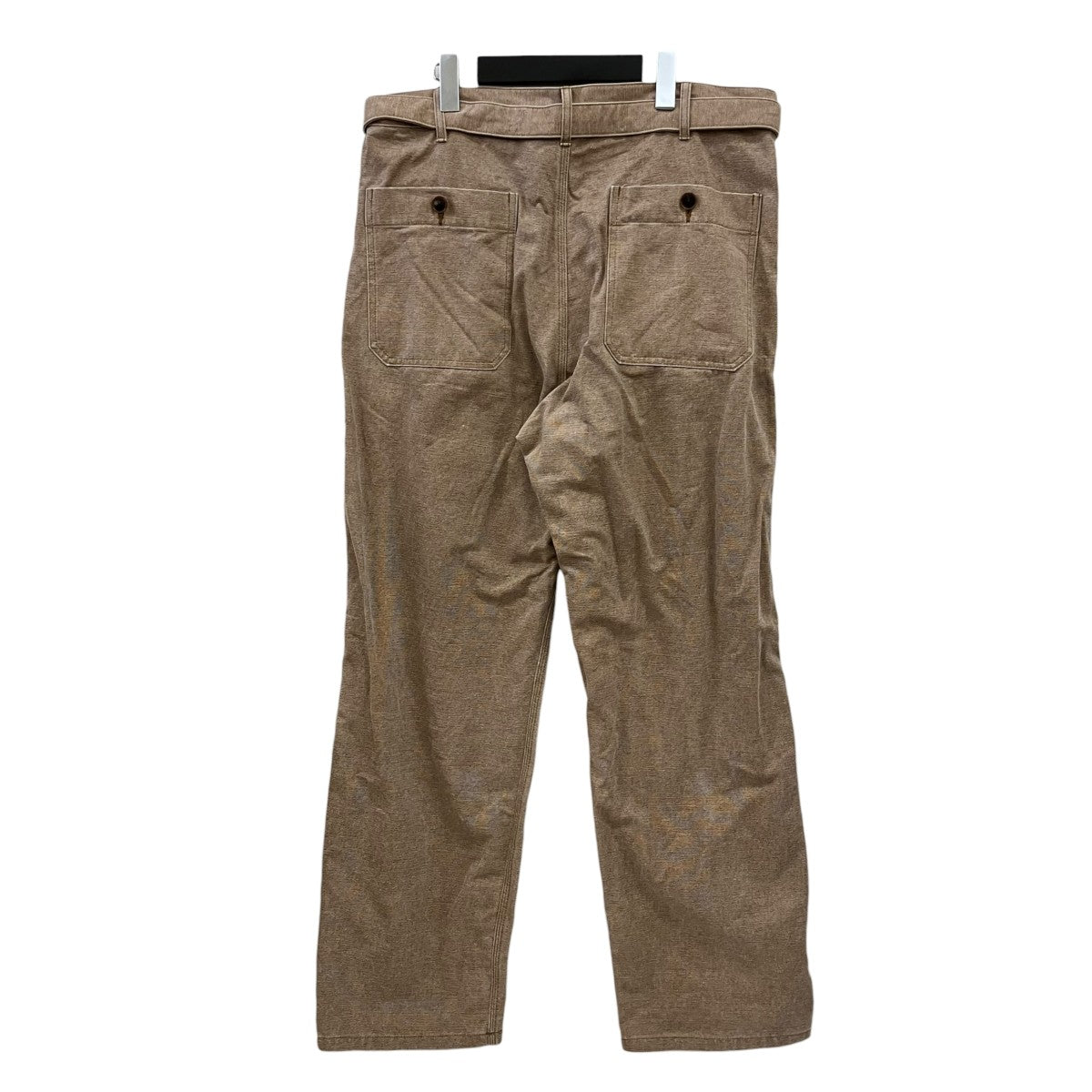 コットンパンツA24AP03HG WASHED ORGANIC CANVAS BELTED PANTS