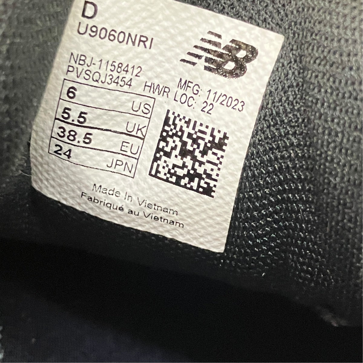 ローカットスニーカーU9060NRI