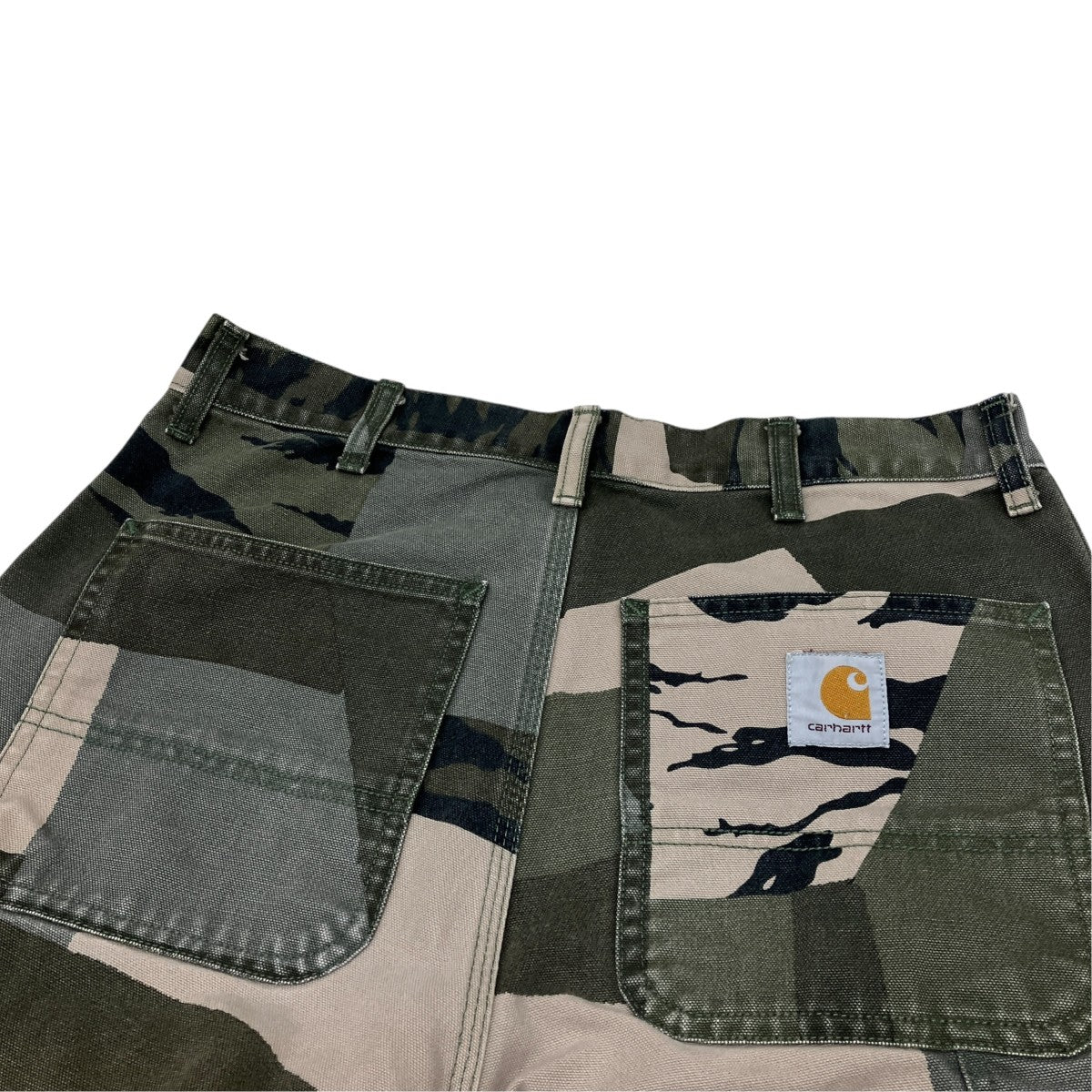 SINGLE KNEE PANTパッチワークカモダックパンツ