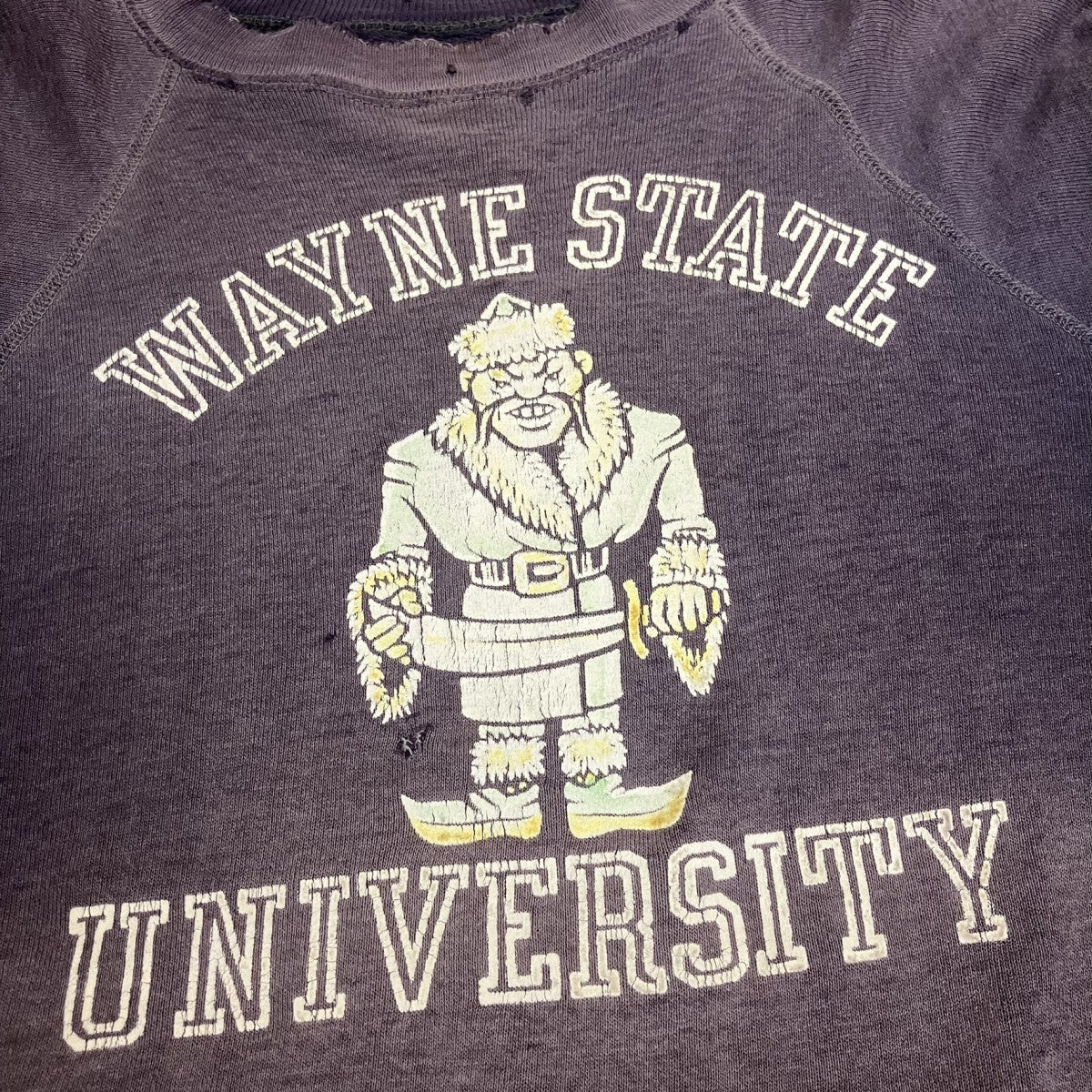 50s?60SカレッジスウェットWAYNE STATE