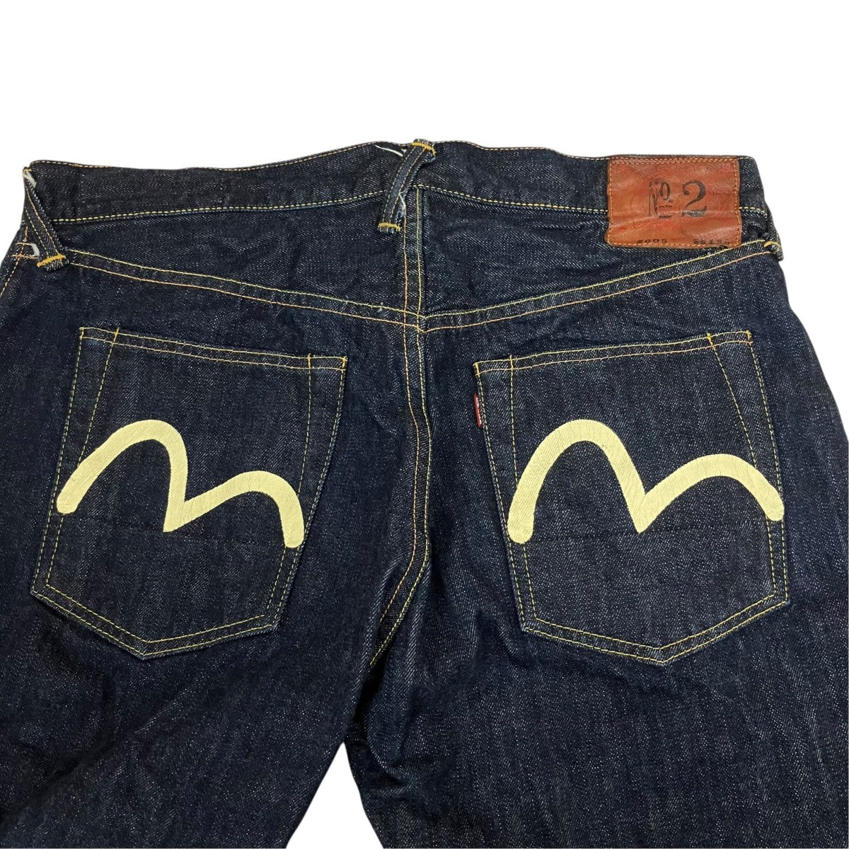 2005濃紺 No．2 白カモメバックカモメペイントセルビッジデニム