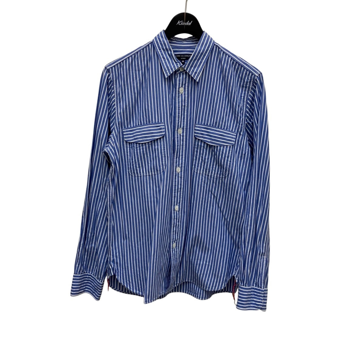 COMME des GARCONS HOMME ストライプ長袖シャツHQ-B022 古着・中古-1枚目のアイテム画像