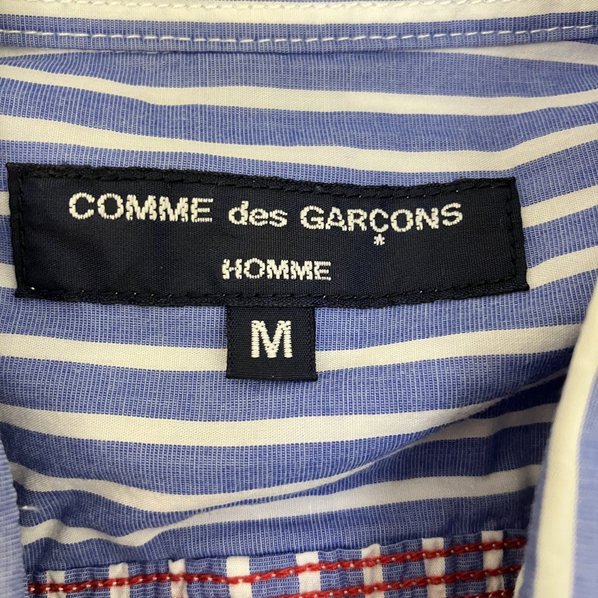 COMME des GARCONS HOMME ストライプ長袖シャツHQ-B022 古着・中古-5枚目のアイテム画像
