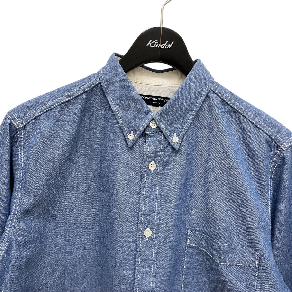 COMME des GARCONS HOMME シャンブレーシャツHG-B027 古着・中古-2枚目のアイテム画像