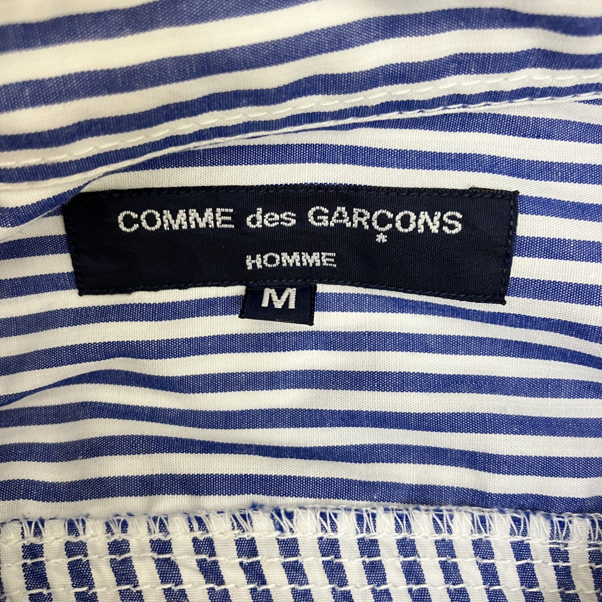 COMME des GARCONS HOMME ストライプ長袖シャツHI-B039 古着・中古-5枚目のアイテム画像