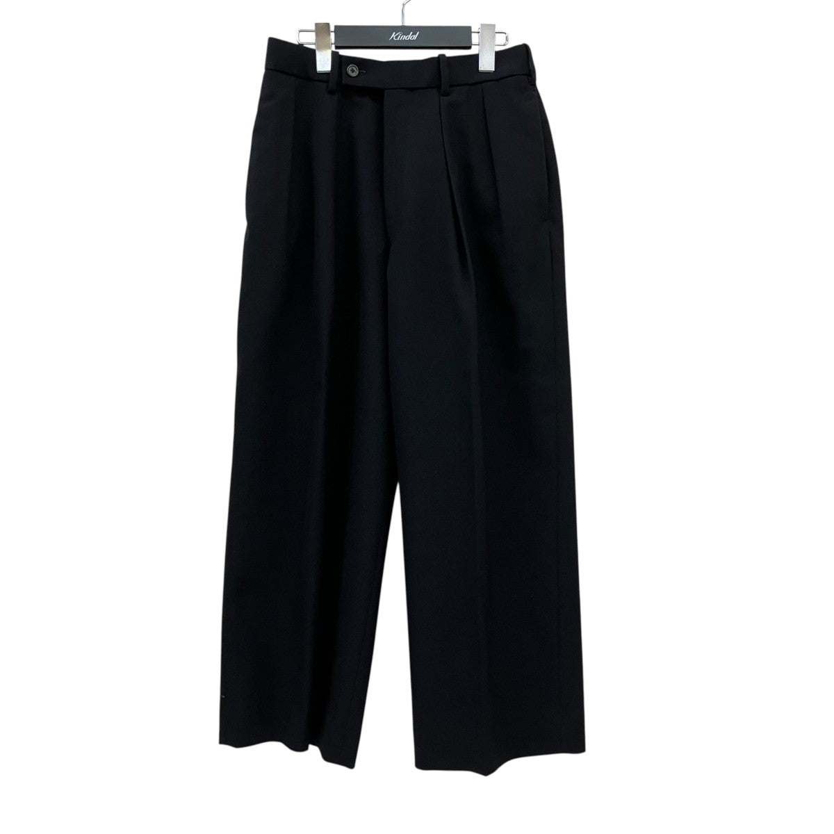 ・DOUBLE PLEATED TROUSERS ORGANIC WOOL SURVIVALCLOTHスラックスA22C-06PT01C