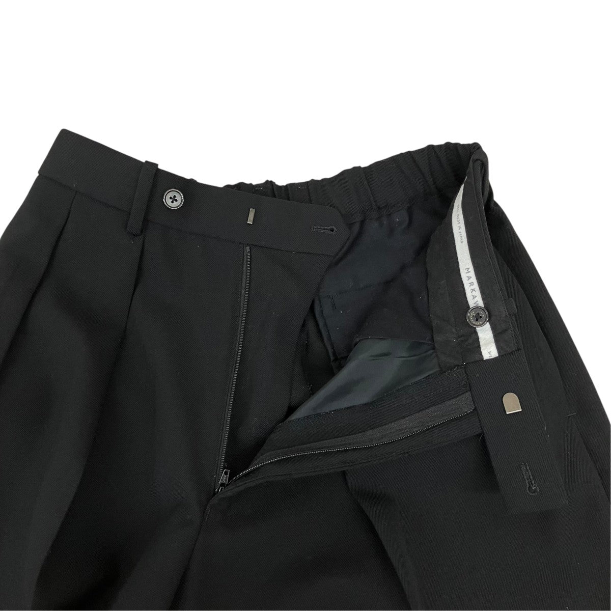 ・DOUBLE PLEATED TROUSERS ORGANIC WOOL SURVIVALCLOTHスラックスA22C-06PT01C