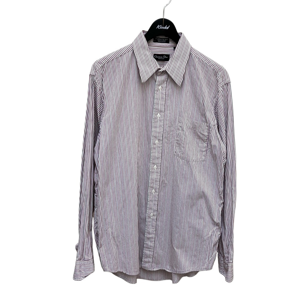 Christian Dior MONSIEUR ストライプ長袖シャツ 古着・中古-1枚目のアイテム画像