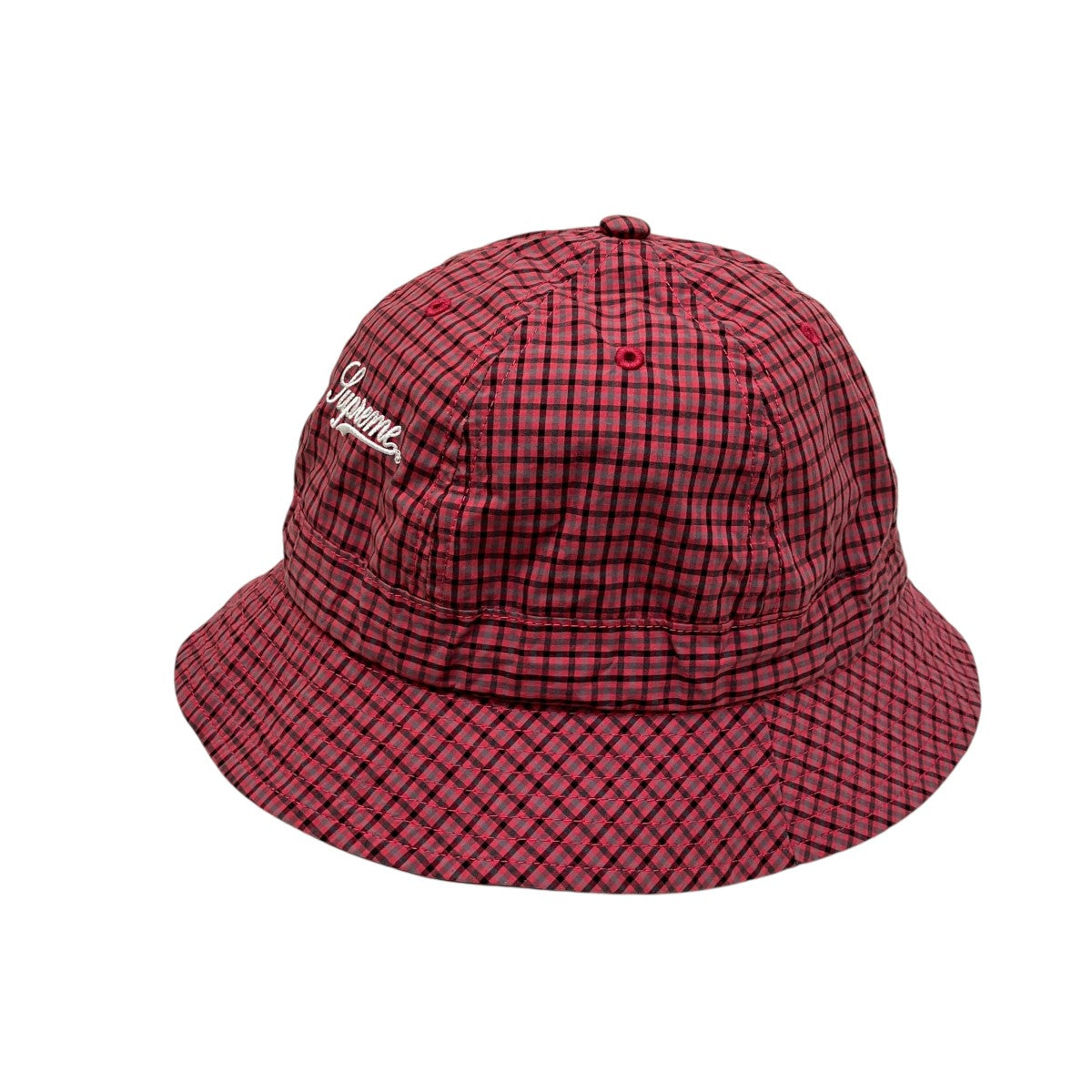 Supreme(シュプリーム) Cordura Plaid Bell Hatチェックハット レッド