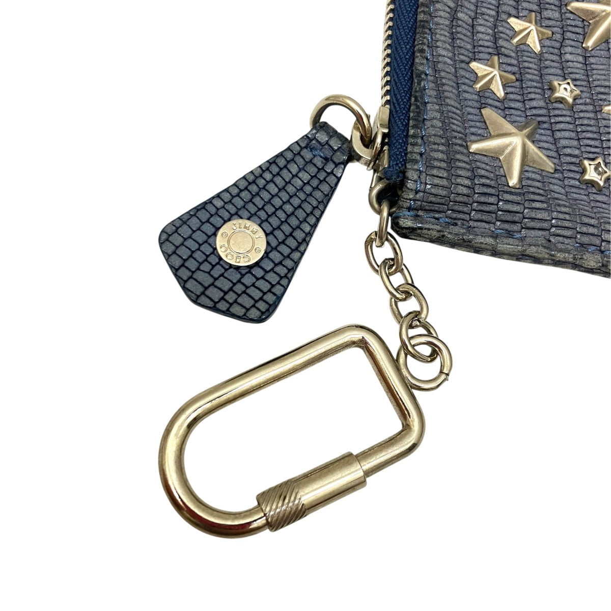 JIMMY CHOO(ジミーチュウ) スタースタッズコインケース ブルー｜【公式