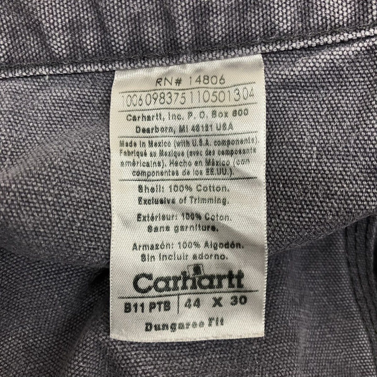 CarHartt ペインターパンツB11PTB 古着・中古-7枚目のアイテム画像