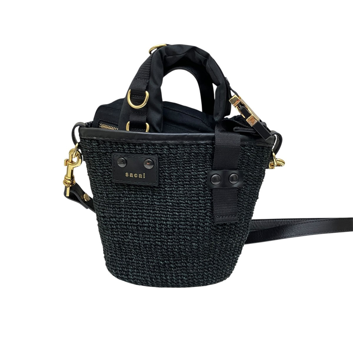 sacai Hybrid Marche Micro Bag2WAYショルダーカゴバッグ 古着・中古-1枚目のアイテム画像
