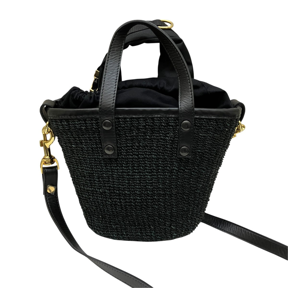 sacai Hybrid Marche Micro Bag2WAYショルダーカゴバッグ 古着・中古-4枚目のアイテム画像