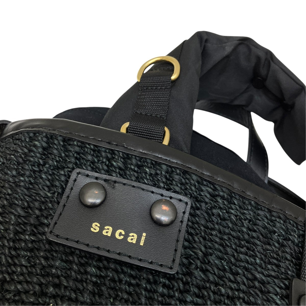 sacai Hybrid Marche Micro Bag2WAYショルダーカゴバッグ 古着・中古-6枚目のアイテム画像