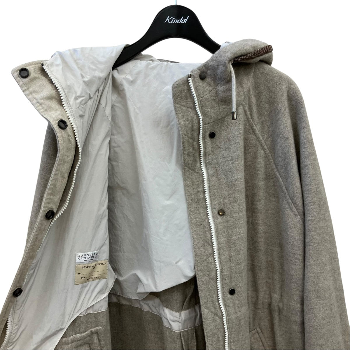 BRUNELLO CUCINELLI フード付きフィールドコート 古着・中古-3枚目のアイテム画像