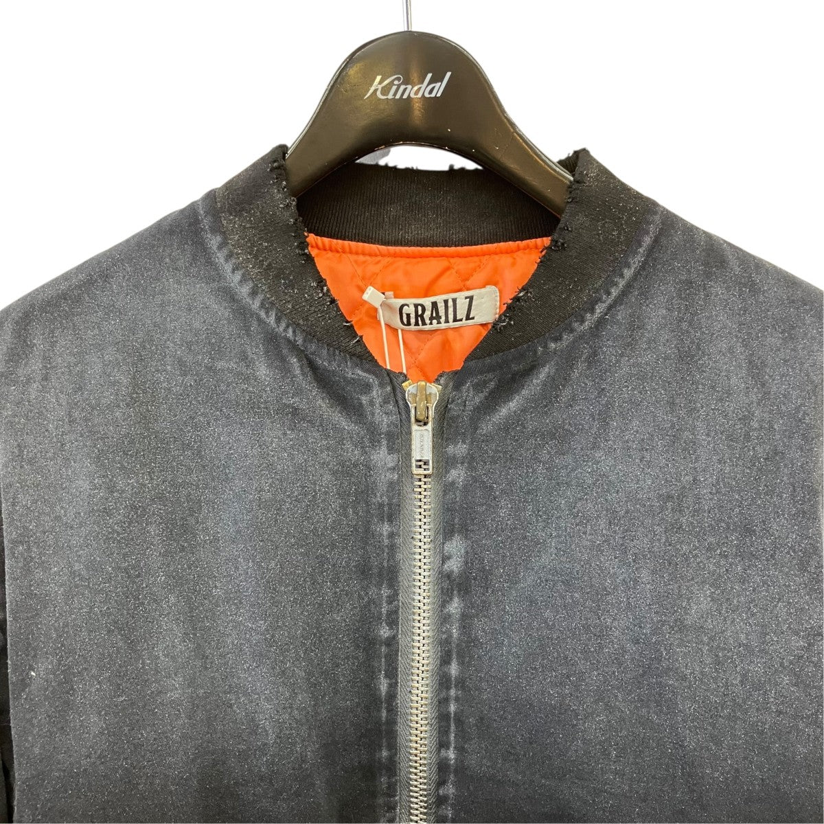 GRAILZ 25AWvintage washed bomber jacketボンバージャケット 古着・中古-2枚目のアイテム画像