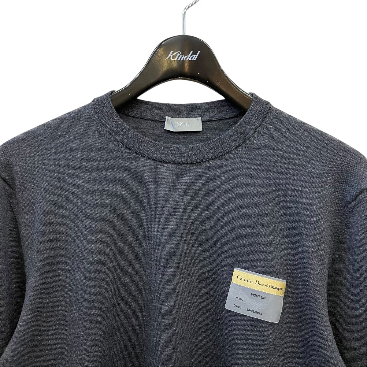 DIOR 19AWビジターパッチ クルーネック ニット923M649AT938 古着・中古-2枚目のアイテム画像