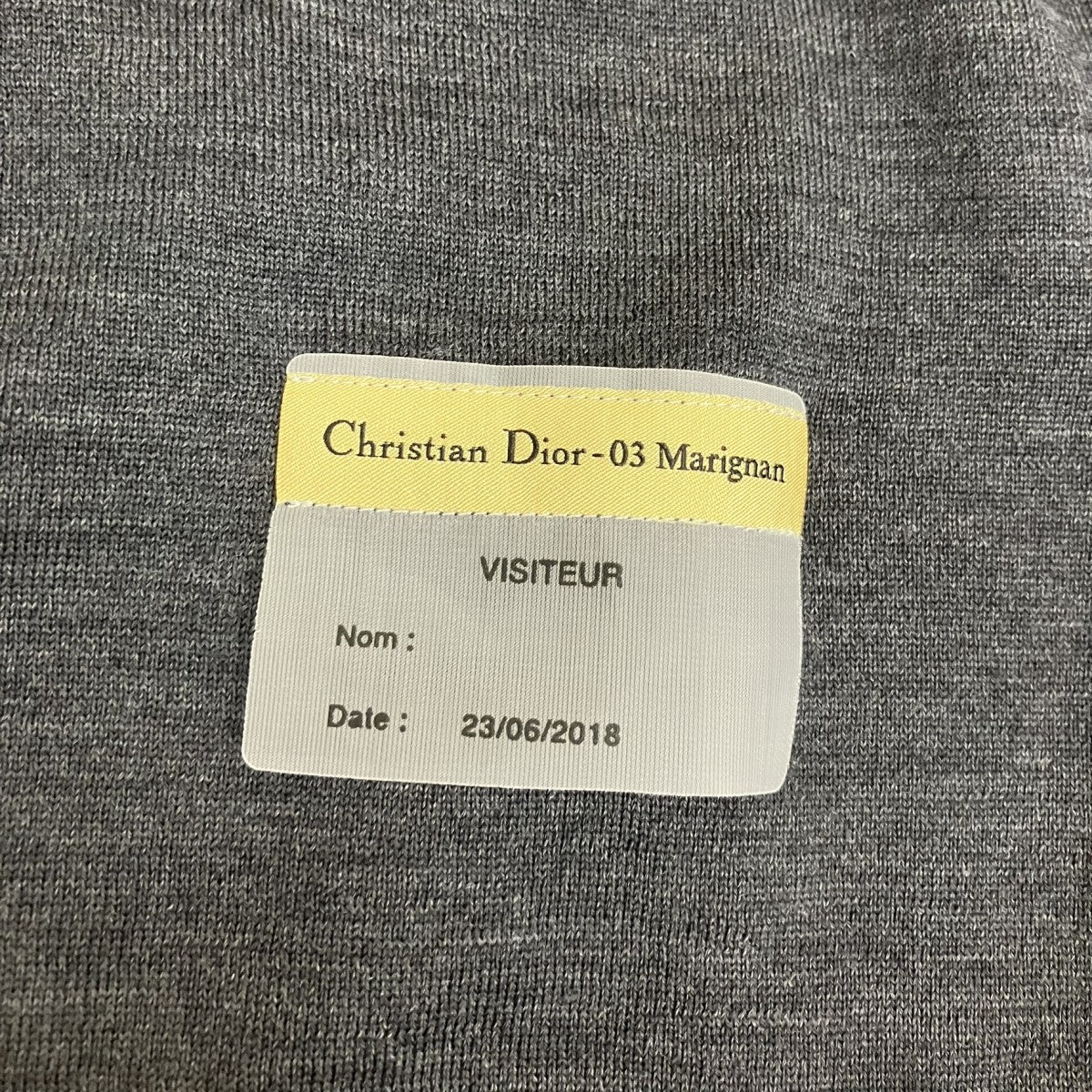 DIOR 19AWビジターパッチ クルーネック ニット923M649AT938 古着・中古-5枚目のアイテム画像