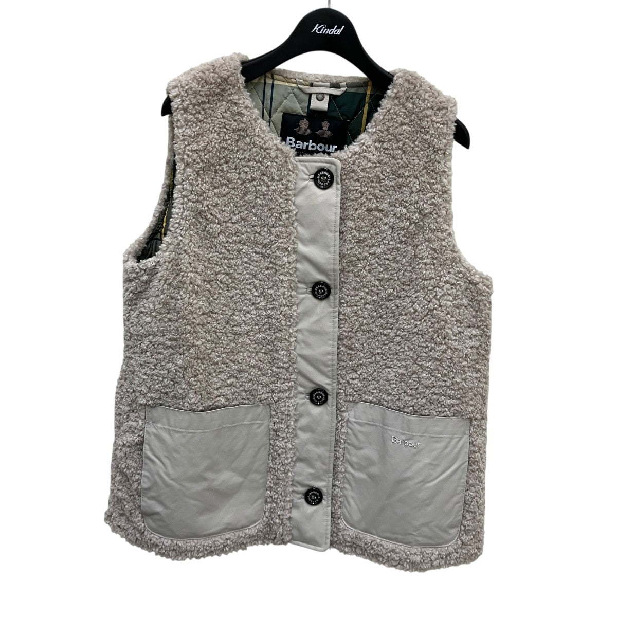 Barbour 23AWRe-Engineeredボアベスト232LLI0008 古着・中古-1枚目のアイテム画像